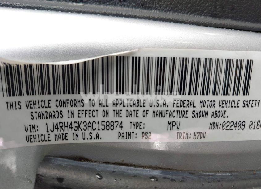 Photo 9 of 2010 Jeep Commander SPORT (VIN 1J4RH4GK3AC158874)