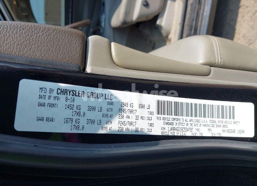 Photo 9 of 2011 Jeep Grand CHEROKEE LAREDO (VIN 1J4RR4GG1BC534787)