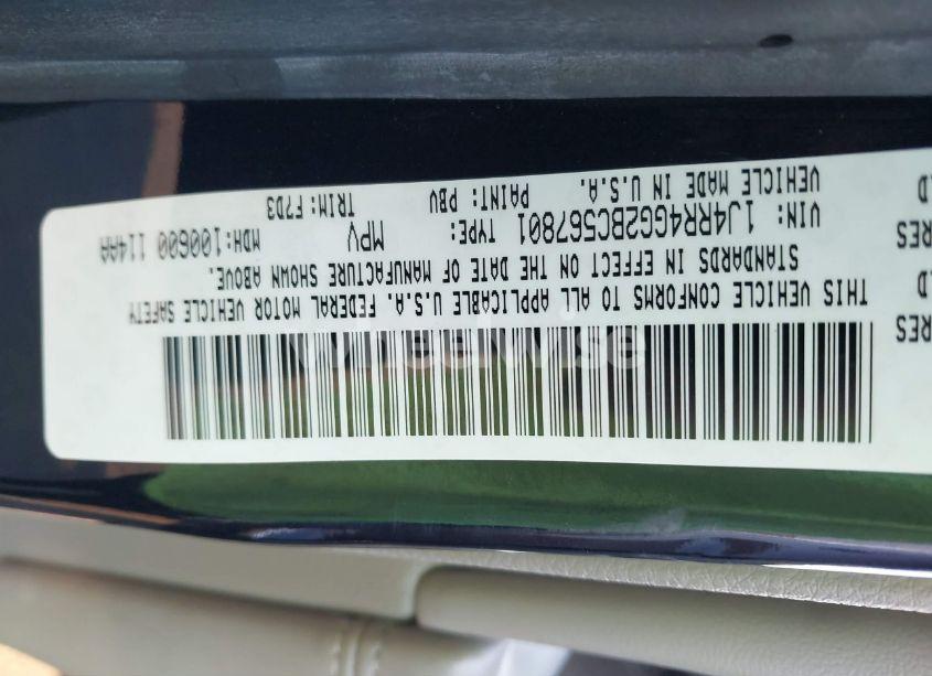 Photo 9 of 2011 Jeep Grand CHEROKEE LAREDO (VIN 1J4RR4GG2BC567801)