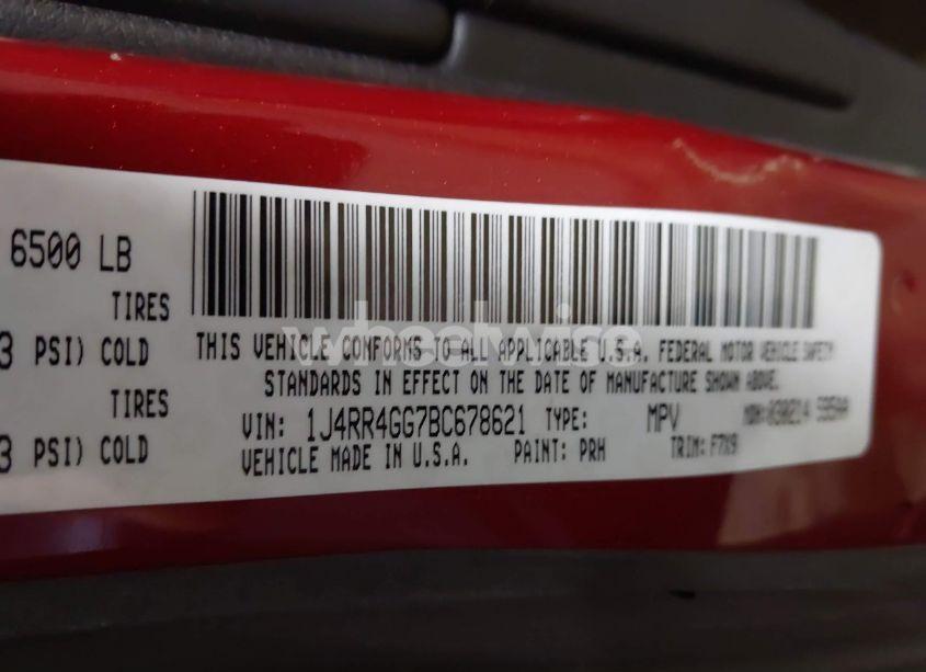 Photo 9 of 2011 Jeep Grand CHEROKEE LAREDO (VIN 1J4RR4GG7BC678621)