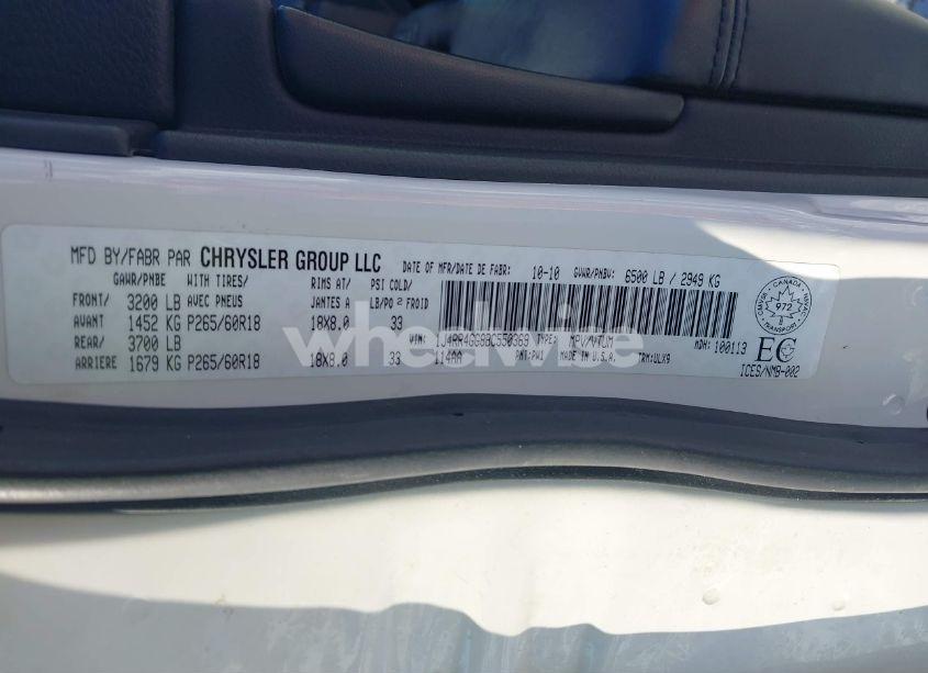 Photo 9 of 2011 Jeep Grand CHEROKEE LAREDO (VIN 1J4RR4GG8BC550369)