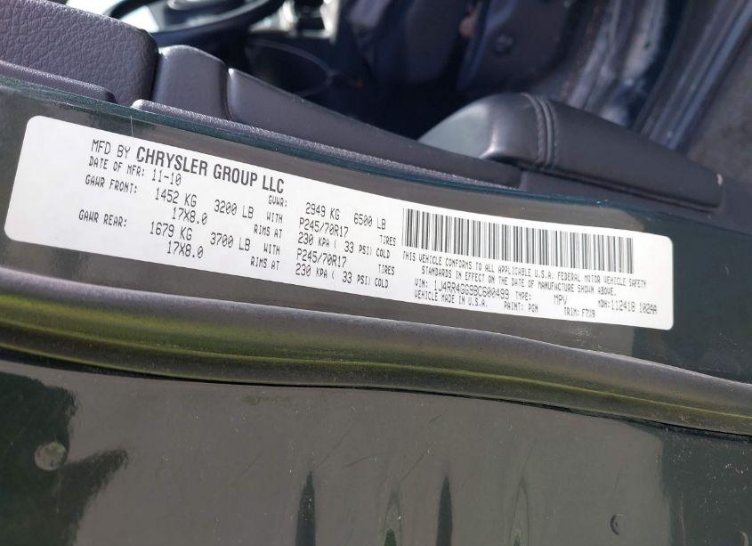 Photo 9 of 2011 Jeep Grand CHEROKEE LAREDO (VIN 1J4RR4GG9BC600499)