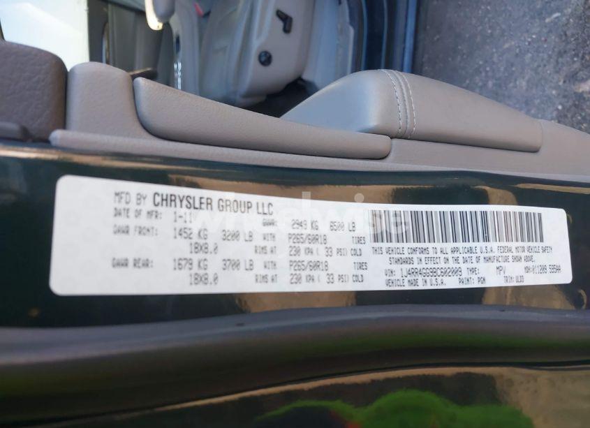 Photo 9 of 2011 Jeep Grand CHEROKEE LAREDO (VIN 1J4RR4GG9BC602009)