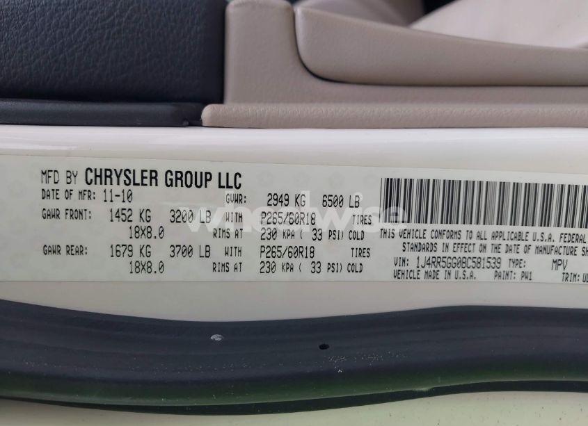 Photo 9 of 2011 Jeep Grand CHEROKEE LIMITED (VIN 1J4RR5GG0BC581539)