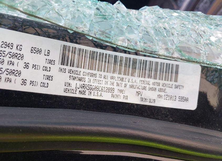 Photo 9 of 2011 Jeep Grand CHEROKEE LIMITED (VIN 1J4RR5GG0BC612899)