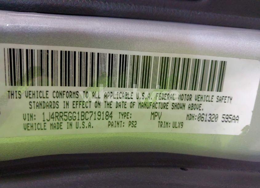 Photo 9 of 2011 Jeep Grand CHEROKEE LIMITED (VIN 1J4RR5GG1BC719184)