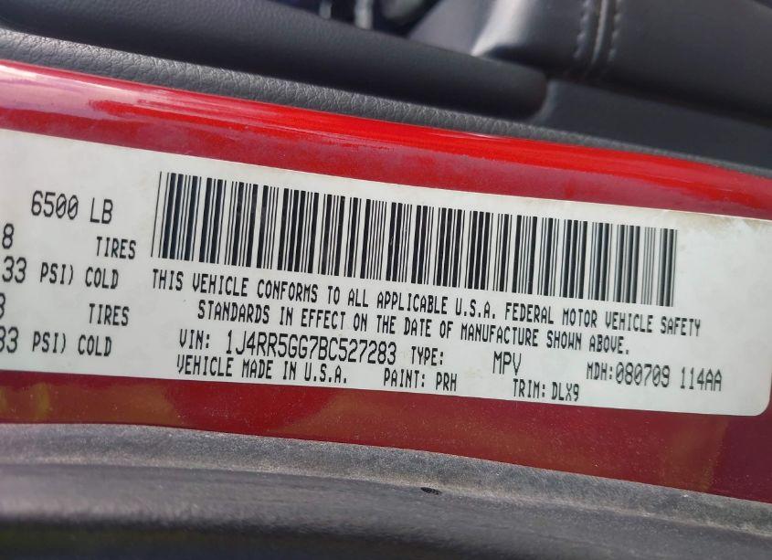 Photo 9 of 2011 Jeep Grand CHEROKEE LIMITED (VIN 1J4RR5GG7BC527283)