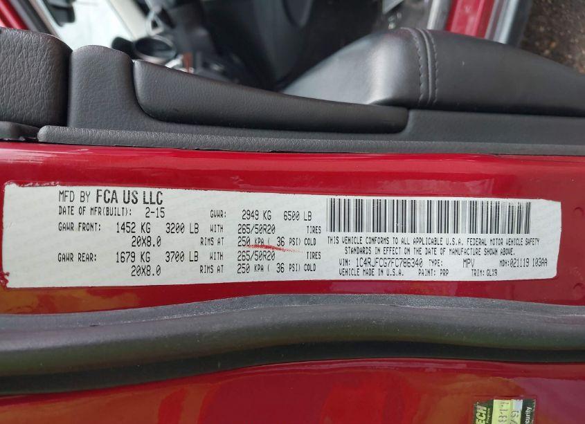 Photo 8 of 2011 Jeep Grand CHEROKEE LIMITED (VIN 1J4RR5GG8BC526398)