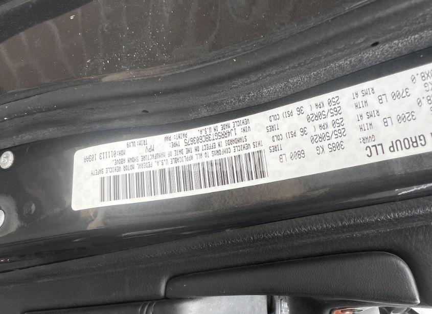 Photo 8 of 2011 Jeep Grand CHEROKEE LIMITED (VIN 1J4RR5GT3BC603675)