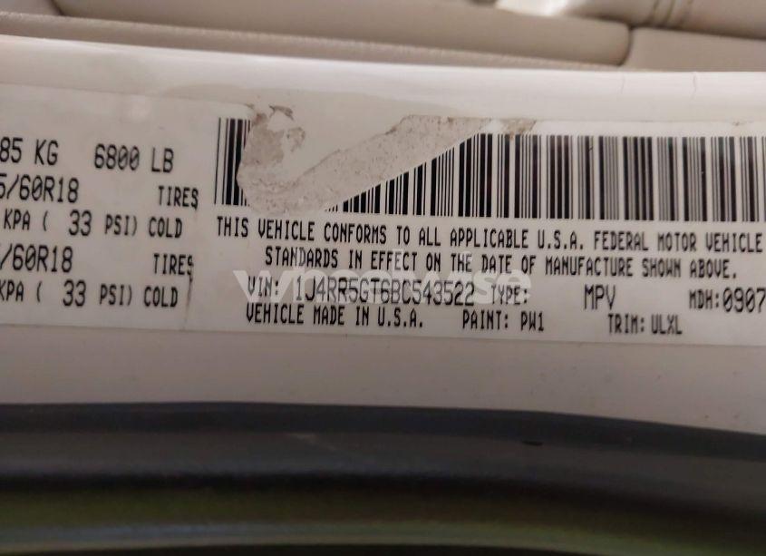 Photo 9 of 2011 Jeep Grand CHEROKEE LIMITED (VIN 1J4RR5GT6BC543522)