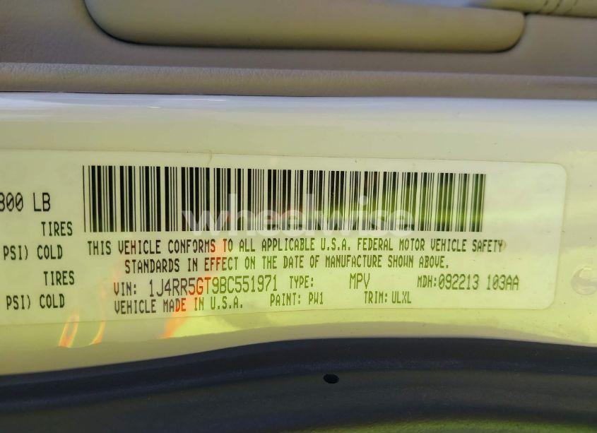 Photo 9 of 2011 Jeep Grand CHEROKEE LIMITED (VIN 1J4RR5GT9BC551971)