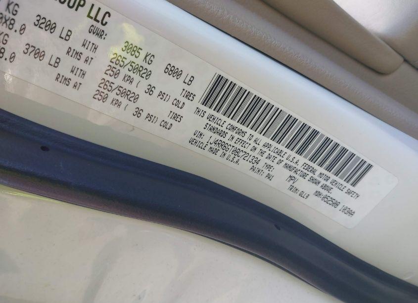 Photo 9 of 2011 Jeep Grand CHEROKEE OVERLAND (VIN 1J4RR6GT0BC721334)