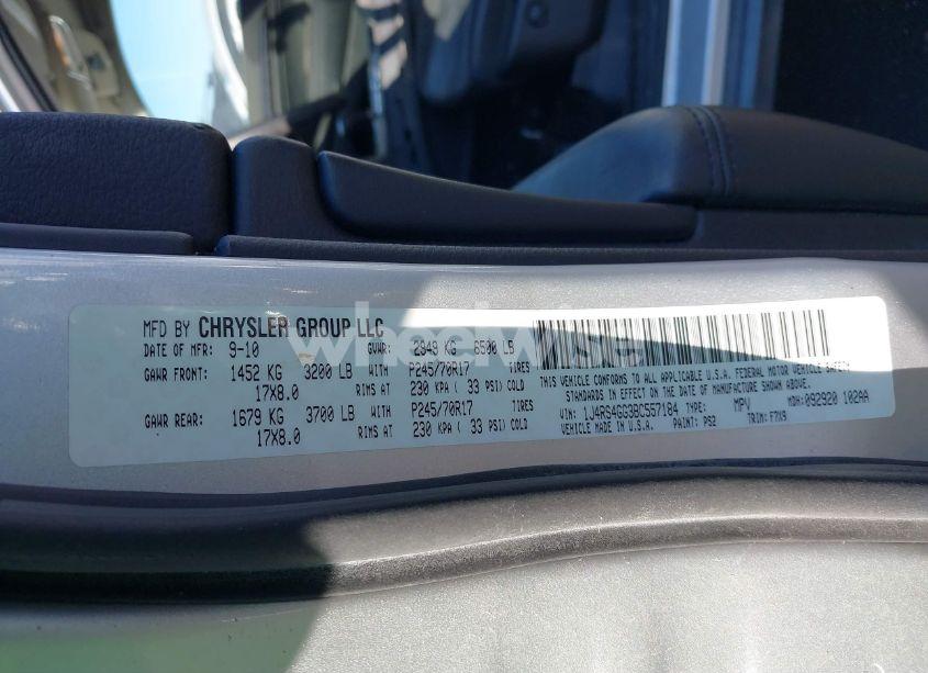 Photo 9 of 2011 Jeep Grand CHEROKEE LAREDO (VIN 1J4RS4GG3BC557184)