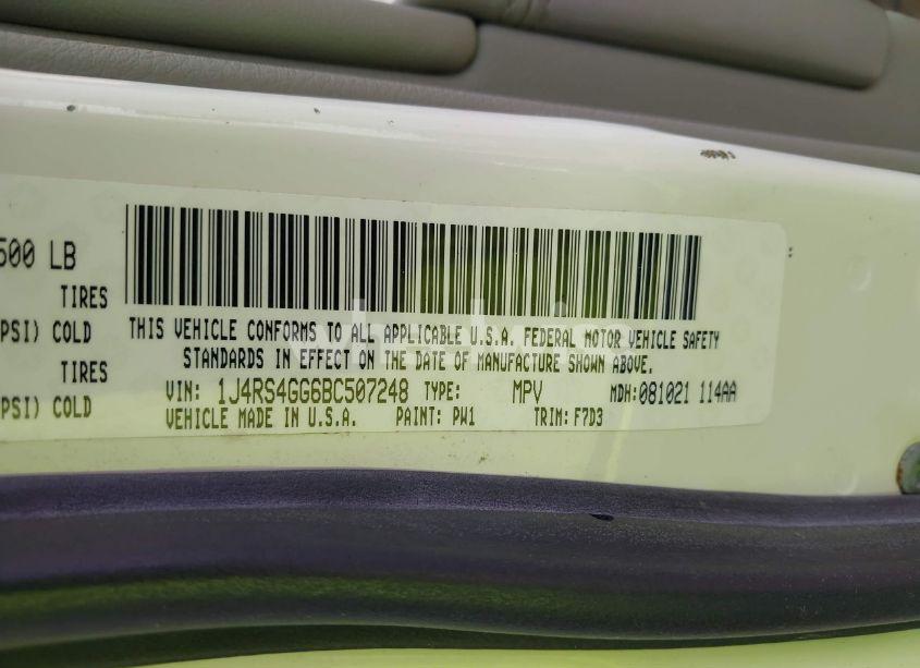 Photo 9 of 2011 Jeep Grand CHEROKEE LAREDO (VIN 1J4RS4GG6BC507248)