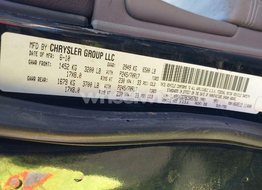 Photo 9 of 2011 Jeep Grand CHEROKEE LAREDO (VIN 1J4RS4GG7BC505783)