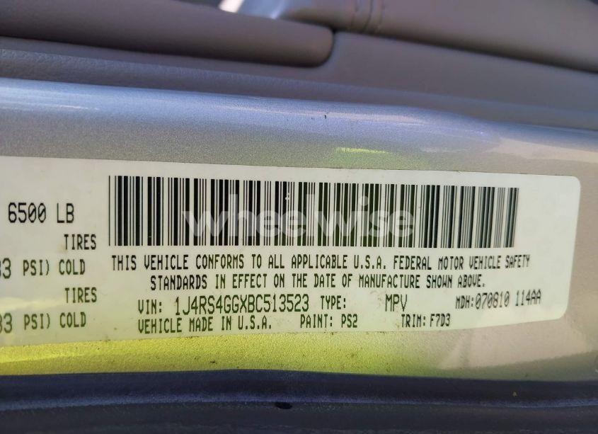 Photo 9 of 2011 Jeep Grand CHEROKEE LAREDO (VIN 1J4RS4GGXBC513523)