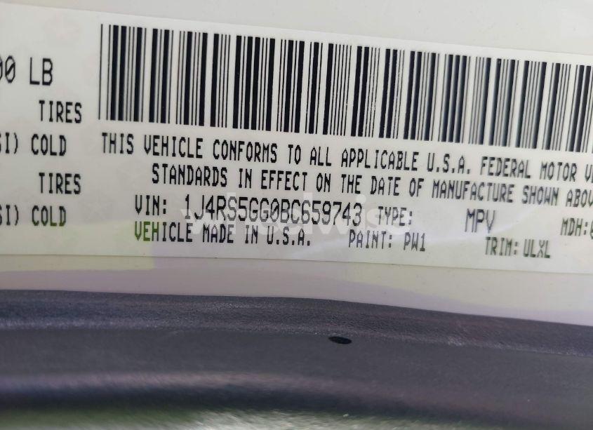 Photo 9 of 2011 Jeep Grand CHEROKEE LIMITED (VIN 1J4RS5GG0BC659743)