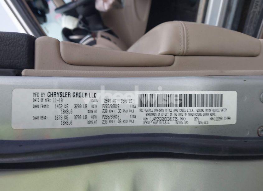 Photo 9 of 2011 Jeep Grand CHEROKEE LIMITED (VIN 1J4RS5GG8BC601735)