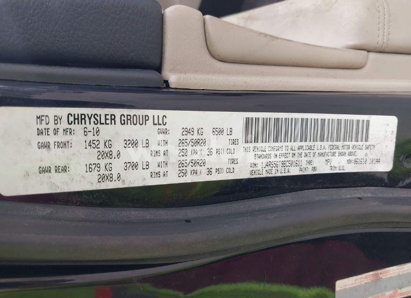 Photo 9 of 2011 Jeep Grand CHEROKEE LIMITED (VIN 1J4RS5GT9BC501611)