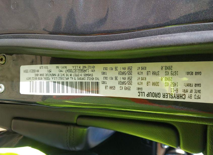 Photo 9 of 2011 Jeep Grand CHEROKEE OVERLAND (VIN 1J4RS6GG1BC739347)