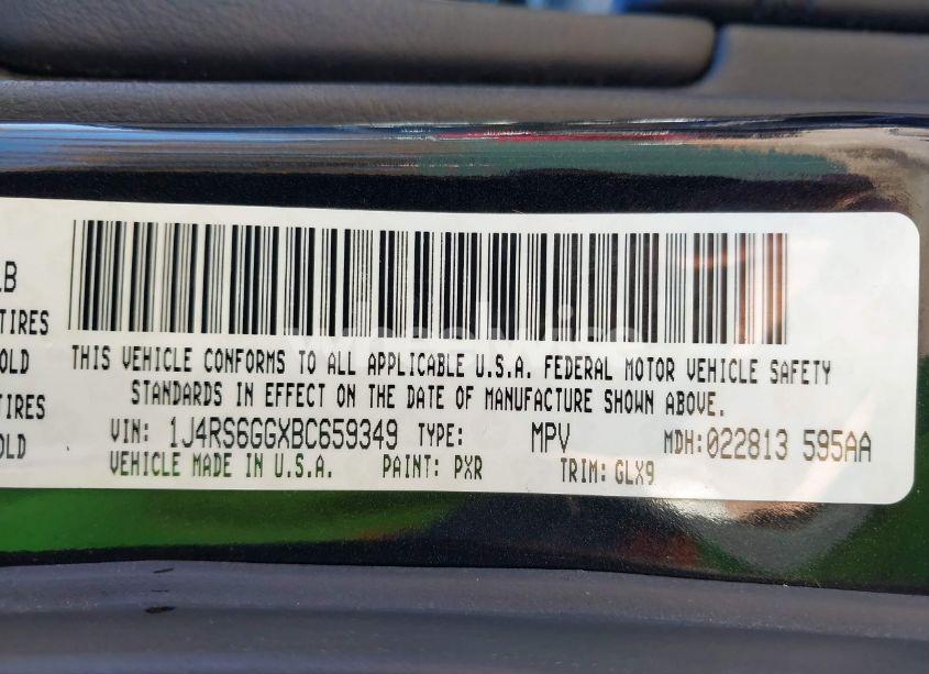Photo 9 of 2011 Jeep Grand CHEROKEE OVERLAND (VIN 1J4RS6GGXBC659349)