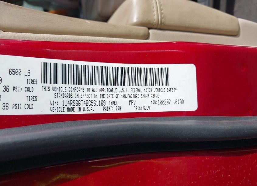 Photo 9 of 2011 Jeep Grand CHEROKEE OVERLAND (VIN 1J4RS6GT4BC561169)