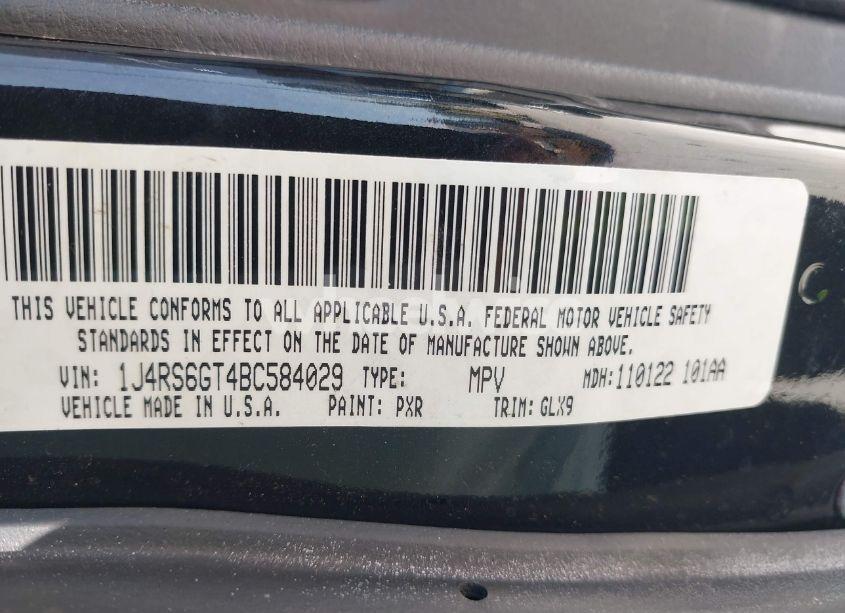 Photo 9 of 2011 Jeep Grand CHEROKEE OVERLAND (VIN 1J4RS6GT4BC584029)