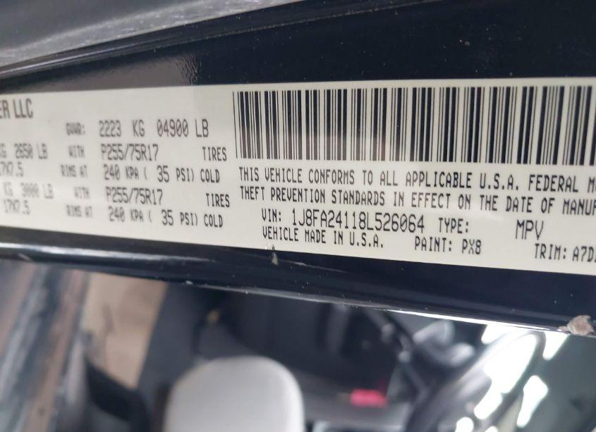 Photo 9 of 2008 Jeep Wrangler X (VIN 1J8FA24118L526064)