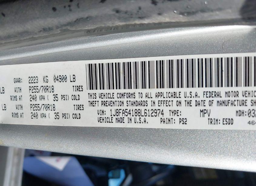 Photo 9 of 2008 Jeep Wrangler SAHARA (VIN 1J8FA54188L612974)