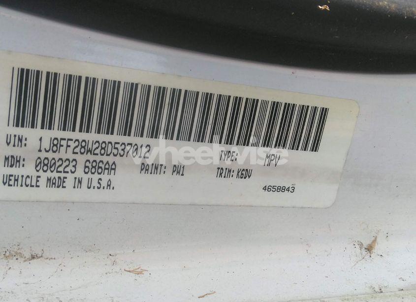 Photo 9 of 2008 Jeep Patriot SPORT (VIN 1J8FF28W28D537012)