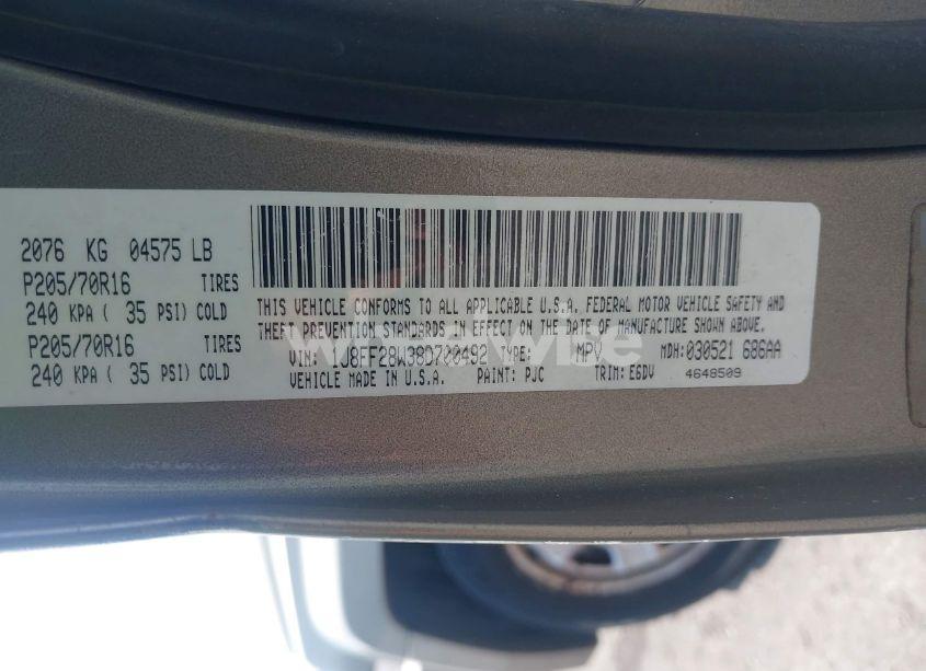 Photo 9 of 2008 Jeep Patriot SPORT (VIN 1J8FF28W38D700492)