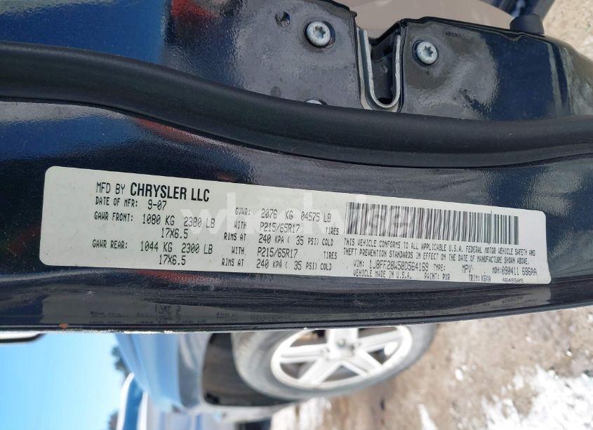 Photo 9 of 2008 Jeep Patriot SPORT (VIN 1J8FF28W58D564169)