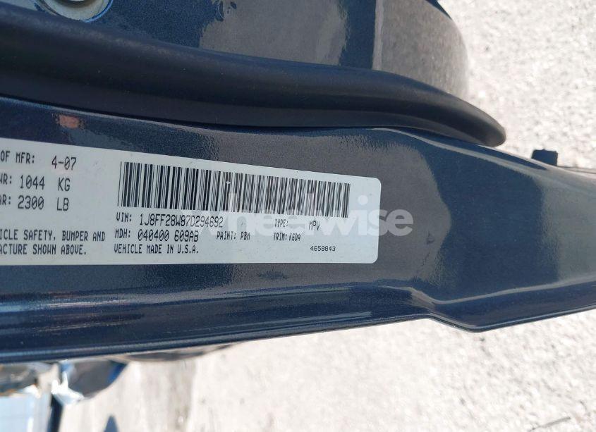 Photo 9 of 2007 Jeep Patriot SPORT (VIN 1J8FF28W87D294692)