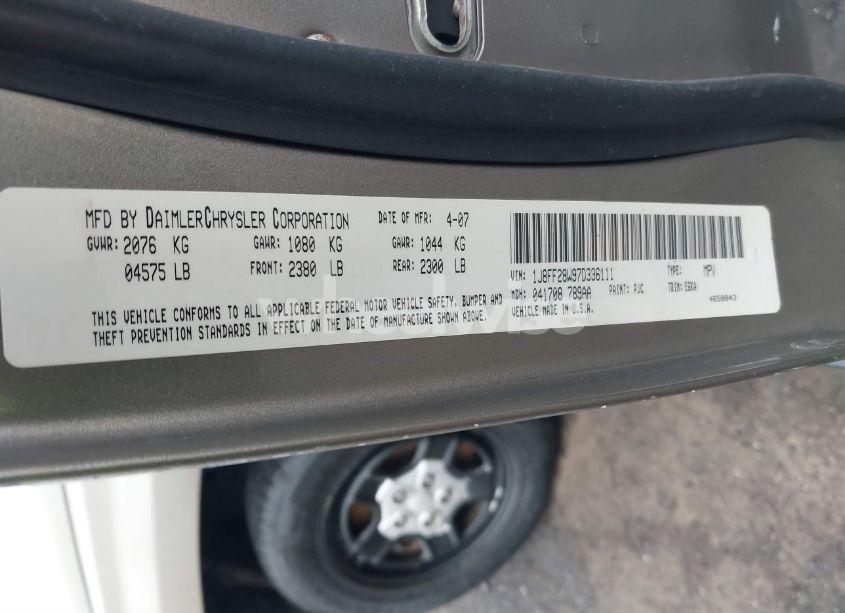 Photo 9 of 2007 Jeep Patriot SPORT (VIN 1J8FF28W97D336111)