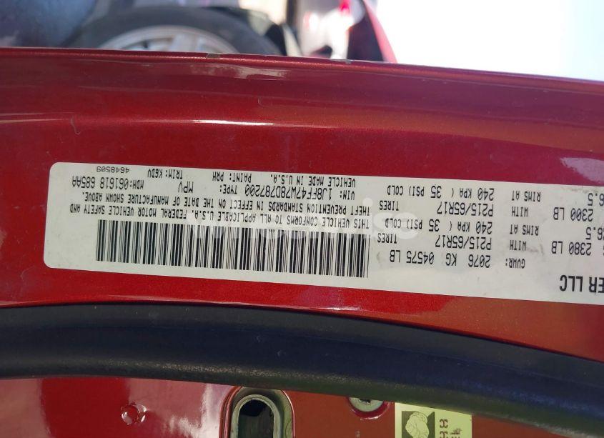 Photo 9 of 2008 Jeep Compass SPORT (VIN 1J8FF47W78D787200)