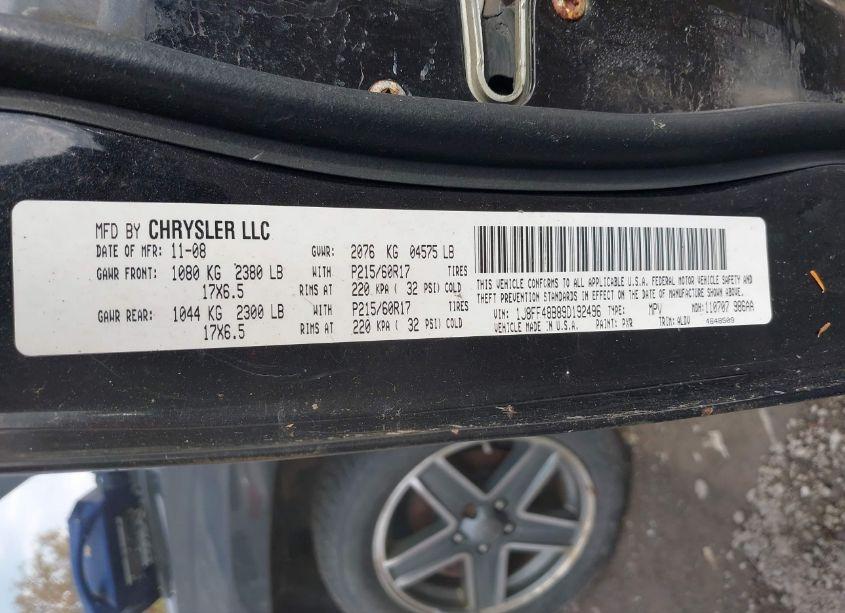 Photo 9 of 2009 Jeep Patriot LIMITED (VIN 1J8FF48B89D192496)