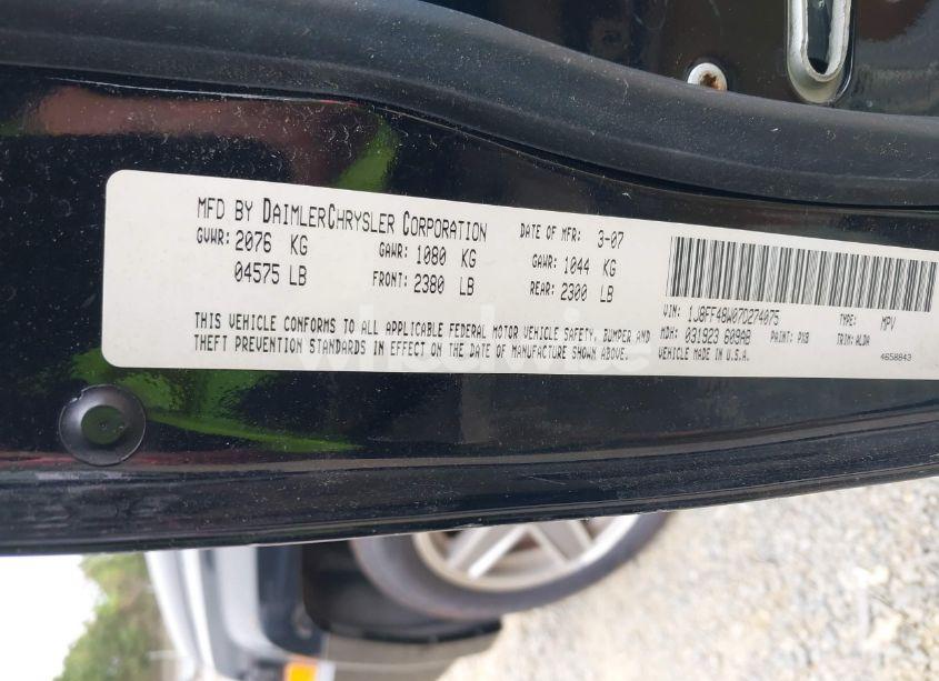 Photo 9 of 2007 Jeep Patriot LIMITED (VIN 1J8FF48W07D274075)