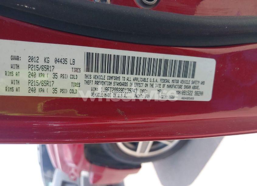 Photo 9 of 2009 Jeep Patriot SPORT (VIN 1J8FT28B29D139743)