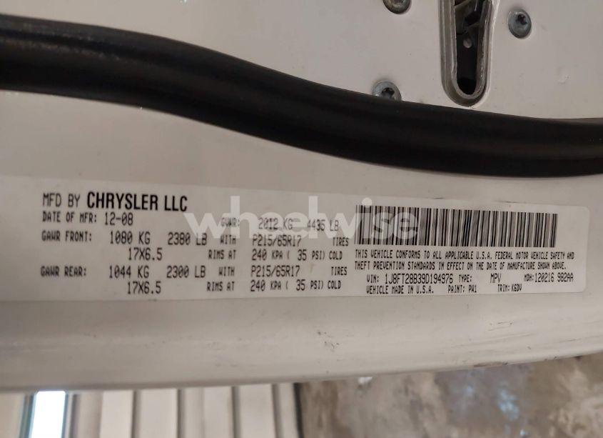 Photo 9 of 2009 Jeep Patriot SPORT (VIN 1J8FT28B39D194976)