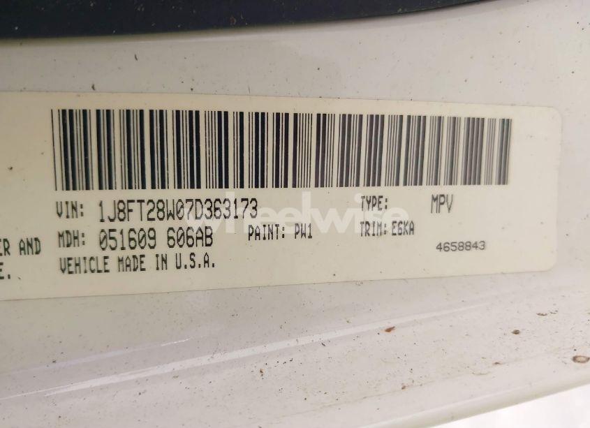 Photo 9 of 2007 Jeep Patriot SPORT (VIN 1J8FT28W07D363173)