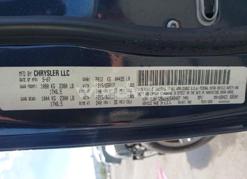 Photo 9 of 2008 Jeep Patriot SPORT (VIN 1J8FT28W28D548407)