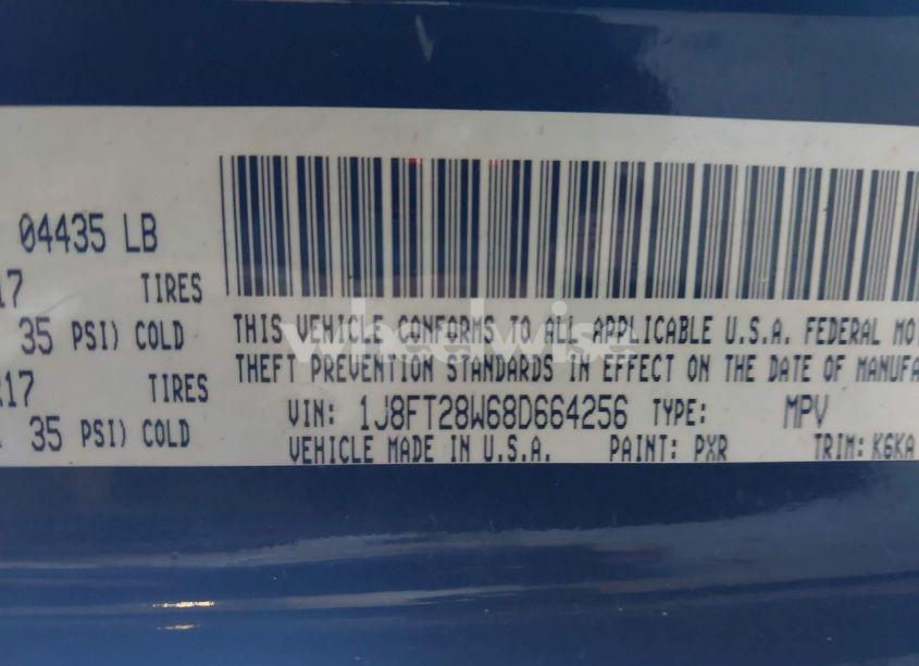 Photo 9 of 2008 Jeep Patriot SPORT (VIN 1J8FT28W68D664256)