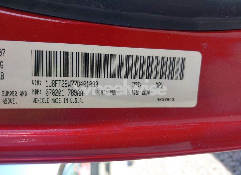 Photo 9 of 2007 Jeep Patriot SPORT (VIN 1J8FT28W77D401093)