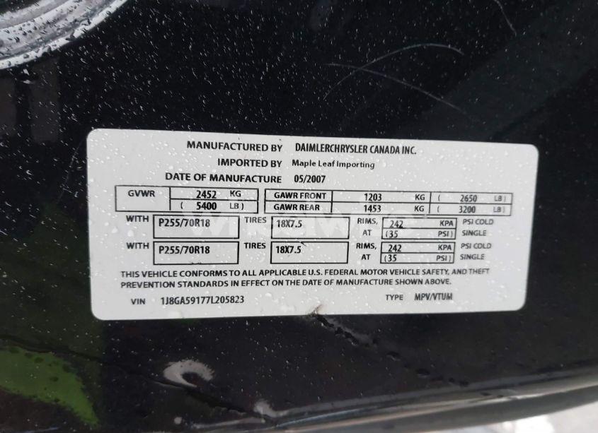 Photo 9 of 2007 Jeep Wrangler UNLIMITED SAHARA (VIN 1J8GA59177L205823)