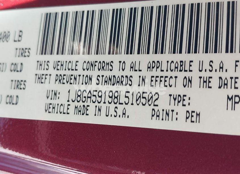 Photo 9 of 2008 Jeep Wrangler UNLIMITED SAHARA (VIN 1J8GA59198L510502)