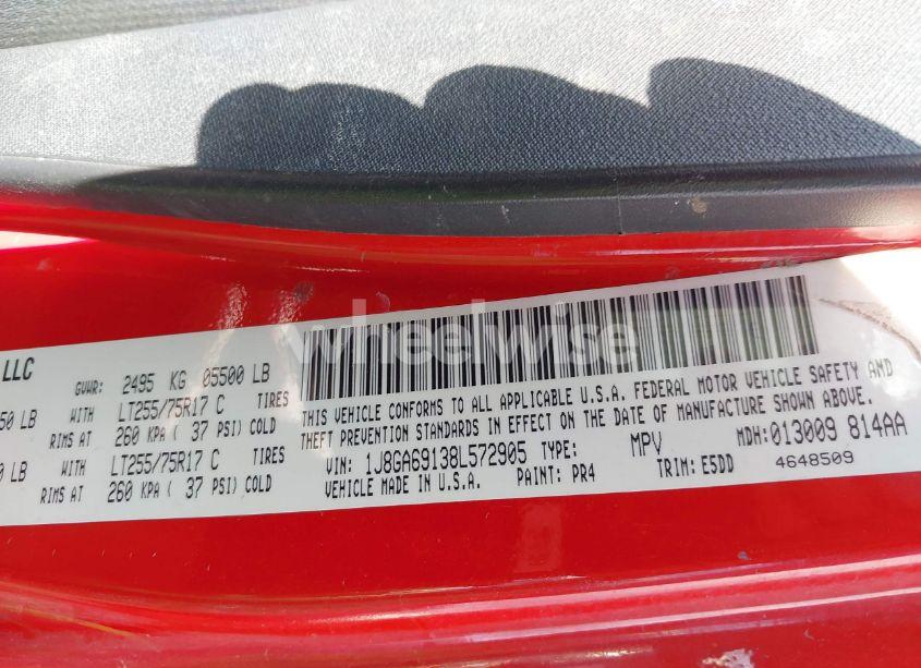 Photo 9 of 2008 Jeep Wrangler UNLIMITED RUBICON (VIN 1J8GA69138L572905)