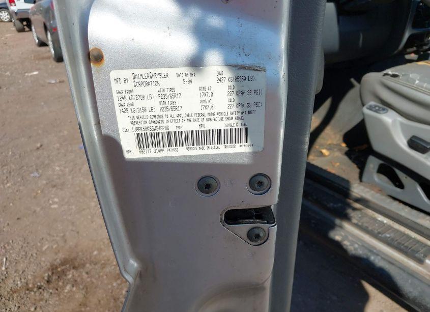 Photo 9 of 2005 Jeep Liberty LIMITED EDITION (VIN 1J8GK58K85W548286)