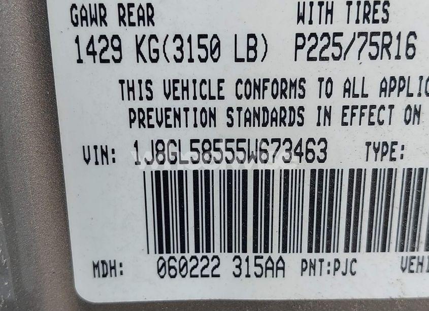 Photo 9 of 2005 Jeep Liberty LIMITED EDITION (VIN 1J8GL58555W673463)