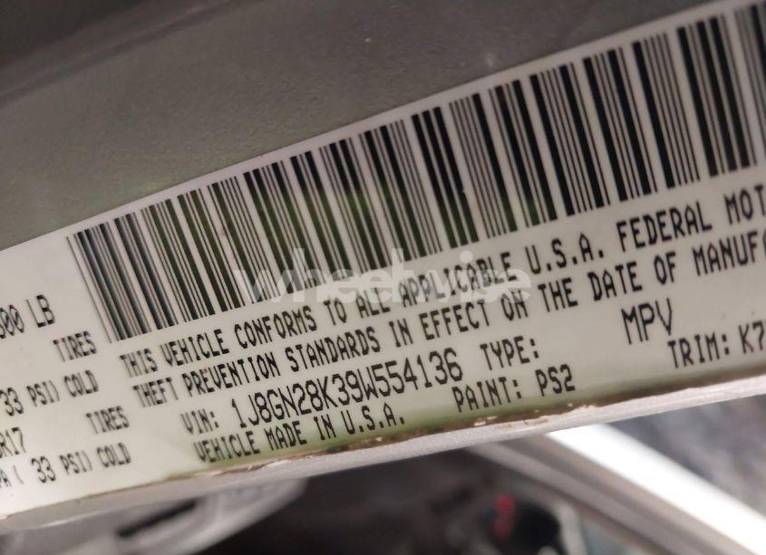 Photo 9 of 2009 Jeep Liberty SPORT (VIN 1J8GN28K39W554136)