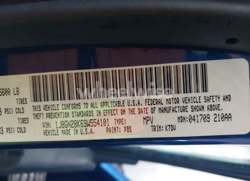 Photo 9 of 2009 Jeep Liberty SPORT (VIN 1J8GN28K69W554101)